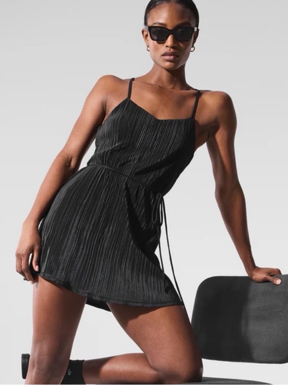 ALO Yoga Micro Plisse Games &Tennis Dress